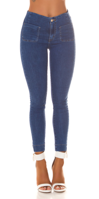 Skinny Jeans Highwaist with pocket detail Blue